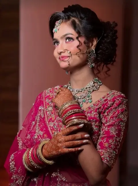Traditional Indian Bridal Look Etawah
