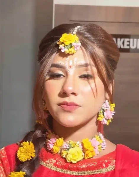 Classic Red Lip Bridal Look